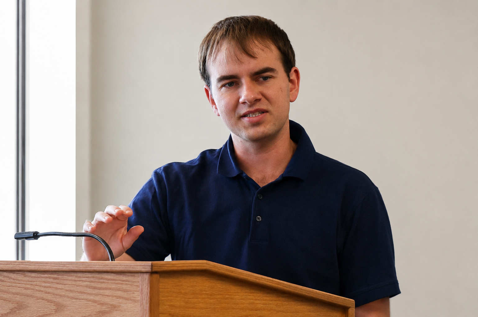 Portrait photograph of Zachary Peterson.